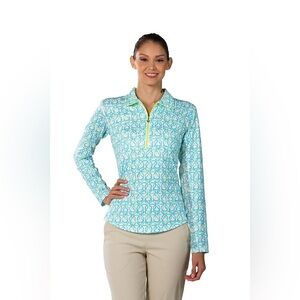 ▪️San Soleil UPF 50+ long-sleeve quarter-zip performance top